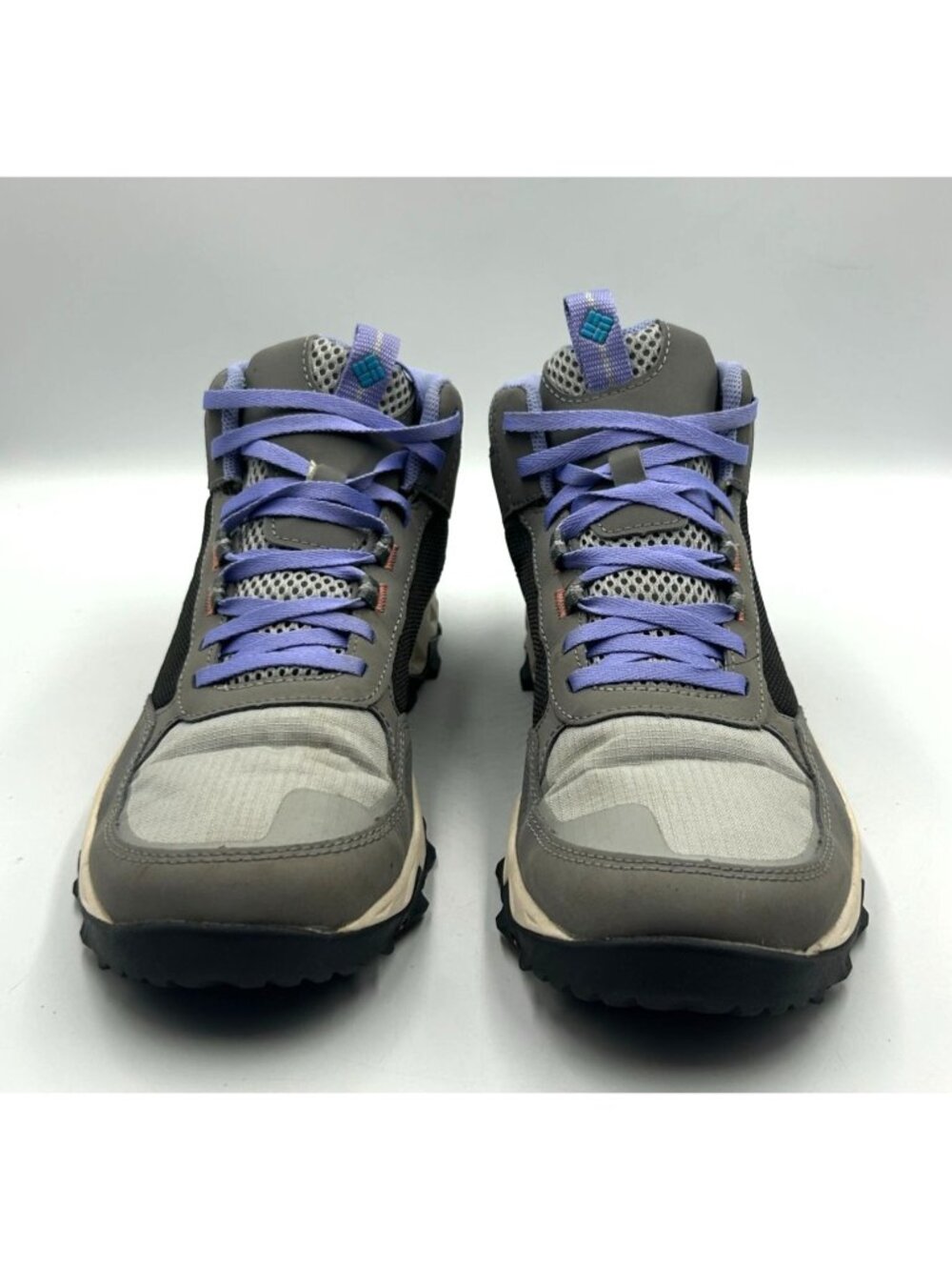 Columbia Women's Gray Purple Mesh Flow Centre All-Terrain Hiking Boots Sz 9 3531 - Picture 13 of 16